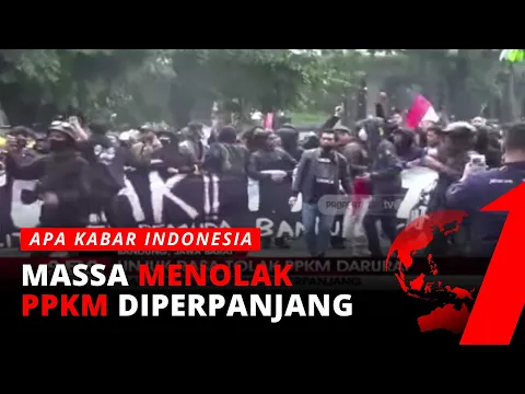 Aksi Unjuk Rasa Tolak PPKM Darurat di Bandung Berujung Ricuh