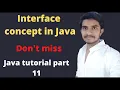 Interface concept in java Telugu what is an interface in java java Easy Learning Channel