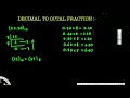 Converting a fraction number from Decimal to Octal Applying mathematical reasoning Pre Algebra