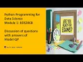 Module 1 Discussion of Model QP with Solutions BDS306B VTU