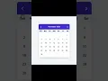 Dynamic Calendar in 30 Seconds HTML CSS JavaScript Shortts