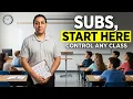 Substitute Teacher Do These 3 Things First