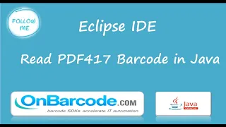 How to scan read PDF417 2D barcodes using OnBarcode Java 2D Barcode Reader library