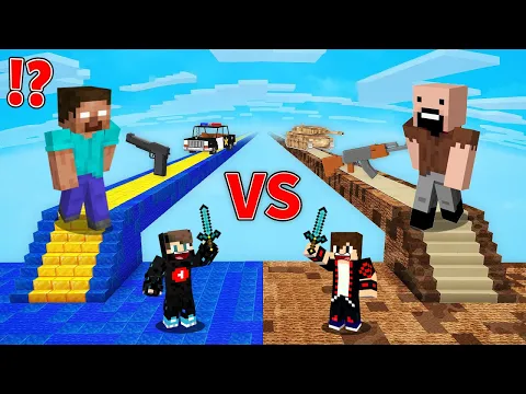 Video Thumbnail: ماين كرافت : حـرب طريق حظ المخترعين ولكن الهيروبراين ضد نوتش !!؟ 🔥😱