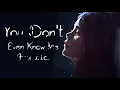Nightcore → You Don't Even Know Me ♪ (Faouzia) LYRICS ✔︎