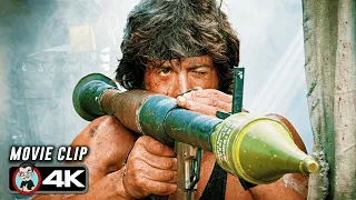 rambo destroys river pirates scene rambo first blood part ii 1985 movie clip 4k