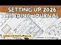 Setting up 2026 Reading Journal - collab with Ruthful Planning