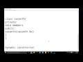 Copy and Dynamic Constructor