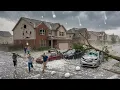 Tragedy in Scottsbluff Nebraska USA Baseball-sized hail destroys cars and homes