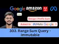 LeetCode 303 Range Sum Query - Immutable Prefix Sum Beginner Friendly Explanation