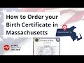 How to Order Your Massachusetts Birth Certificate Vital Records Online