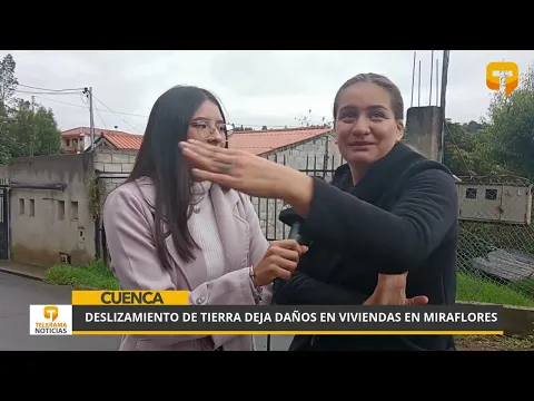 Deslizamiento de tierra deja daños en viviendas en Miraflores