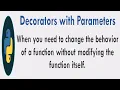Decorators with Parameters in Python Decorator Function