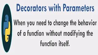 Decorators with Parameters in Python Decorator Function