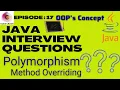 Java Interview Questions What is Polymorphism Method Overriding In Java