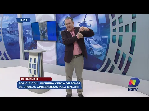 Blumenau: Polícia Civil incinera cerca de 20 kgs de drogas apreendidas pela DPCAMI