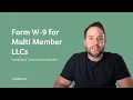IRS Form W-9 How to Fill Out W-9 as a Multi Member LLC W-9 Tax Form Explained