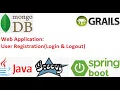 13 - 0 Grails Java Groovy MongoDB User Registration Web application CRUD Operations