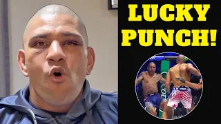 ALEX PEREIRA SAYS THE KO WAS PURE LUCK