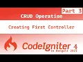 Creating First Controller Part 3 CodeIgniter4