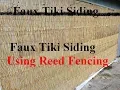 Reed Fencing used to create Privacy Barrier and Wind Screen Home Depot Backyard X-Scapes 16x6 ft