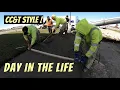 Day in the life of a construction concrete worker POV Concrete