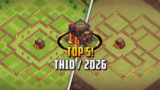 TOP 5 Town Hall 10 Th10 Trophy Base Layout Copy Link 2026 Clash of Clans
