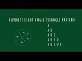 98 Alphabet Right Angle Triangle Pattern without any pre-defined method using while loop in Python