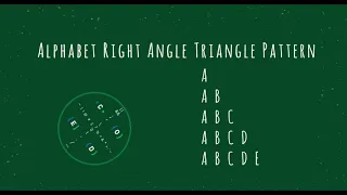 98 Alphabet Right Angle Triangle Pattern without any pre-defined method using while loop in Python