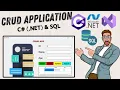How to create a Crud Application Using C Net SQL Full In Bangla English Subtitle