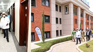 Museveni unveils new SFC houses at Nakasero and vows to improve soldiers' accommodation facilities
