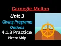 CM CS0 Unit 3 Lesson 15 Practice Activity Pirate Ship