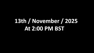 13 November 2025 2 00 PM BST