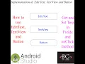 How to Implement EditText TextView and Button in Urdu Android Views