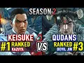 Download Lagu T8 🔥 KEISUKE (#1 Ranked Kazuya) vs QUDANS (#3 Ranked Devil Jin) 🔥 Tekken 8 High Level Gameplay