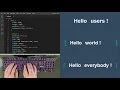ASMR Programming - Hello World Text Animation using Html CSS