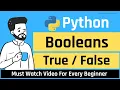 Boolean in Python Python Tutorial in Hindi for Beginners