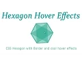 CSS Hexagon with Border and cool hover effects