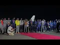 Lagu Africa Cup champions receive hero's welcome on return to Dakar
