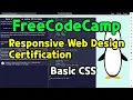 Basic CSS Responsive Web Design Certification FreeCodeCamp