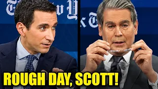 CNBC Host DESTROYS Bessent s Trump Lie As Crowd Laughs Him Down