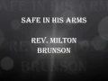 Safe in His Arms