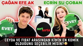 Cagan Efe Ak ve Ecrin Su Coban Sirt Sirta da Birbirlerini stalkliyorlar mi