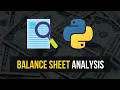 Balance Sheet Analysis in Python