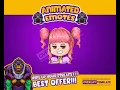 Animated GIF Emotes - Chibi Girl Smirk