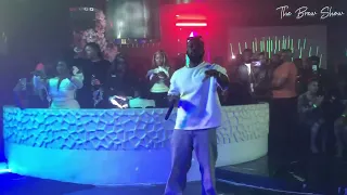 mr drew surprises the crowd at the one night stand with wendy shay event inside soho