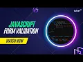 Registration Form Validation using JavaScript Java Tutorial for Beginner 2023 Tutort Academy