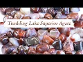 Rock Tumbling LAKE SUPERIOR AGATE From Start to Finish Rotary Rock Tumbling Tips Techniques