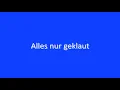 Die Prinzen - Alles nur geklaut  Mit Text
