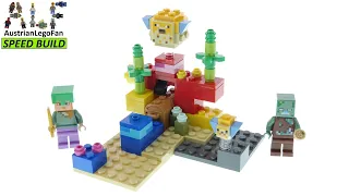 Lego Minecraft 21164 The Coral Reef - Lego Speed Build Review